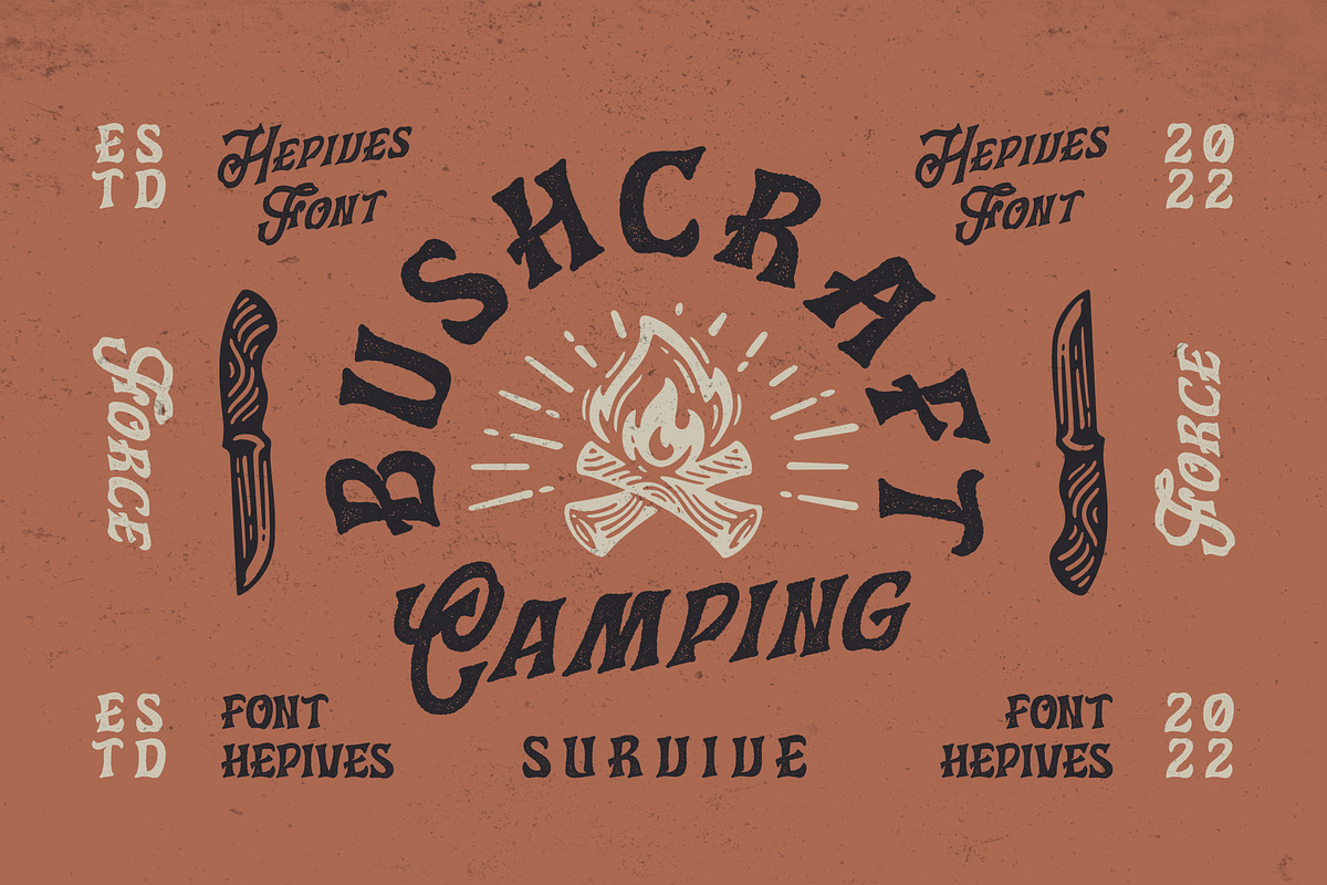 Hepives Texture Font, a Font by Nocturnal Workspace (Photo 3 of 8)
