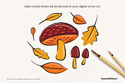 Vector Ink Calligraphy Brushes, a Brush Add-On by Komet & Flicker (Thumbnail 2 of 12)