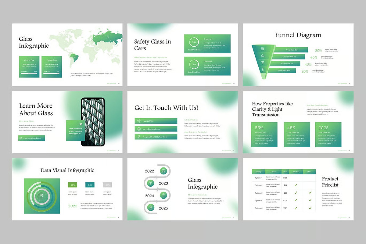 Glass Presentation Keynote Templates, a Presentation Template by Fit-tee (Photo 2 of 4)