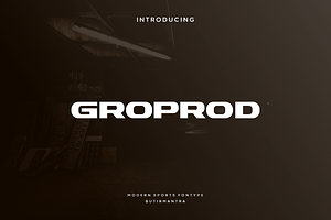 Groprod - Modern Display Typeface