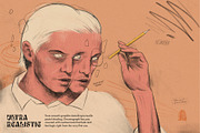 Chromagraph Pencils for Photoshop, a Brush Add-On by True Grit Texture Supply (Thumbnail 3 of 13)