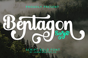 Bentagon Script, a Script Font by Mr.johncreative.co (Thumbnail 1 of 8)