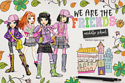 GIRL'S MIDDLE SCHOOL, an Education Illustration by Alisa Mikibith Art (Thumbnail 3 of 14)