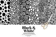 Black & White Hand-drawn Patterns, a Pattern Graphic by Sketchbook Designs (Thumbnail 3 of 10)