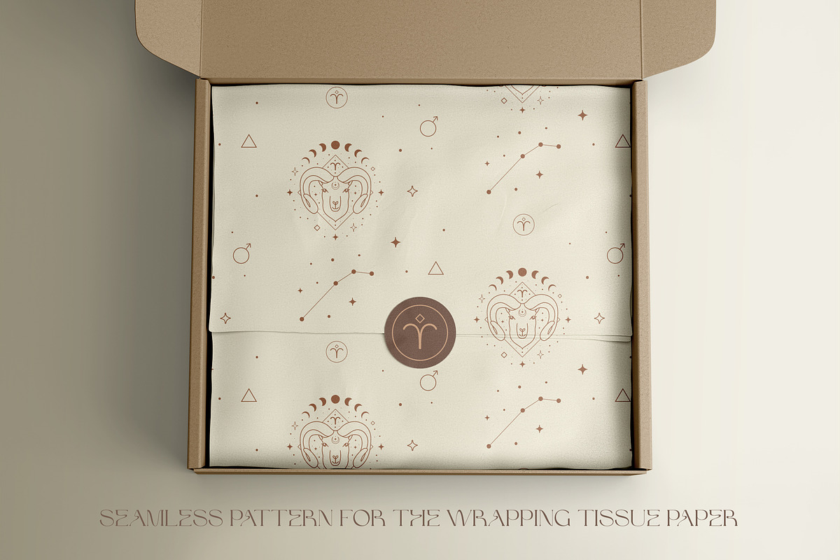 Zodiac Horoscope Seamless Patterns, a Pattern Graphic by Olya Creative (Photo 13 of 13)
