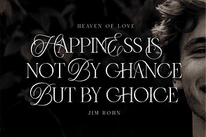 Heaven Of Love Ligature Serif