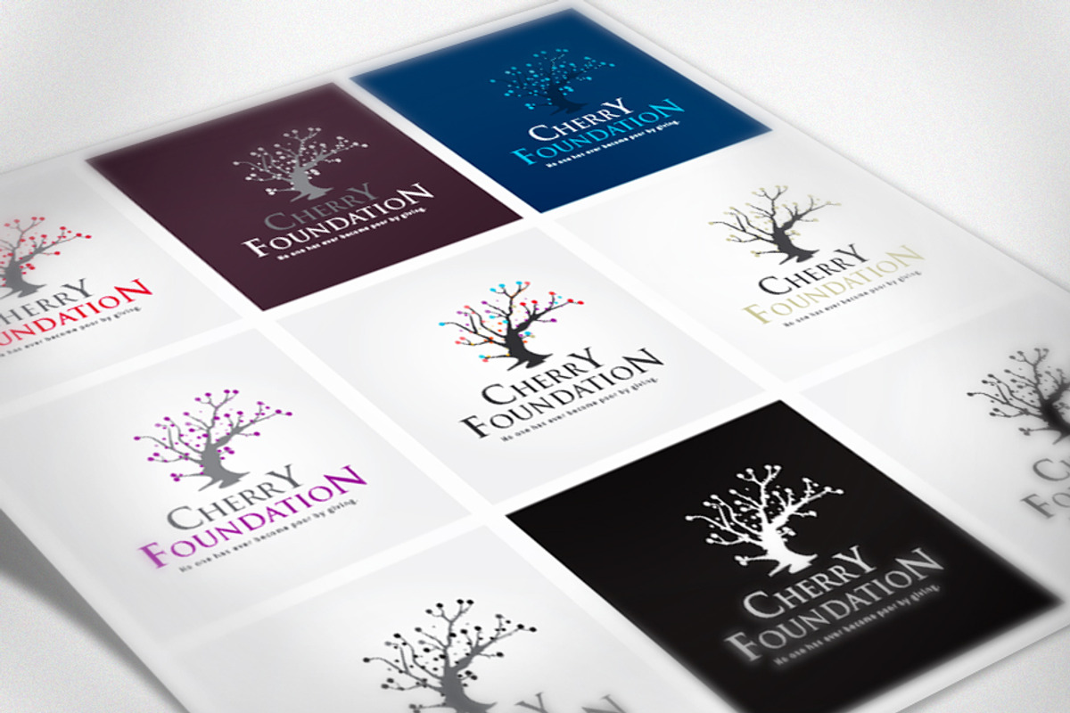 CherryFoundation-Template Logo, a Branding & Logo Template by Cre8iveSense (Photo 3 of 5)