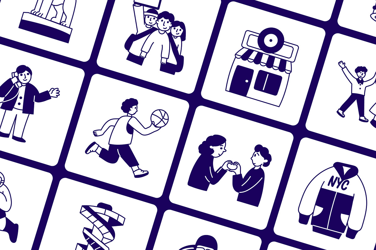 New York Vector Drawing Set, an Outline Icon by Vectors Market (Photo 5 of 8)