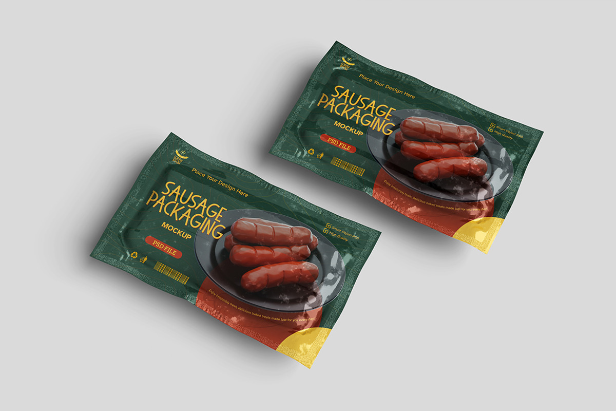 Sausage Packaging Mockup, a Product Mockup by bimockup (Photo 5 of 6)