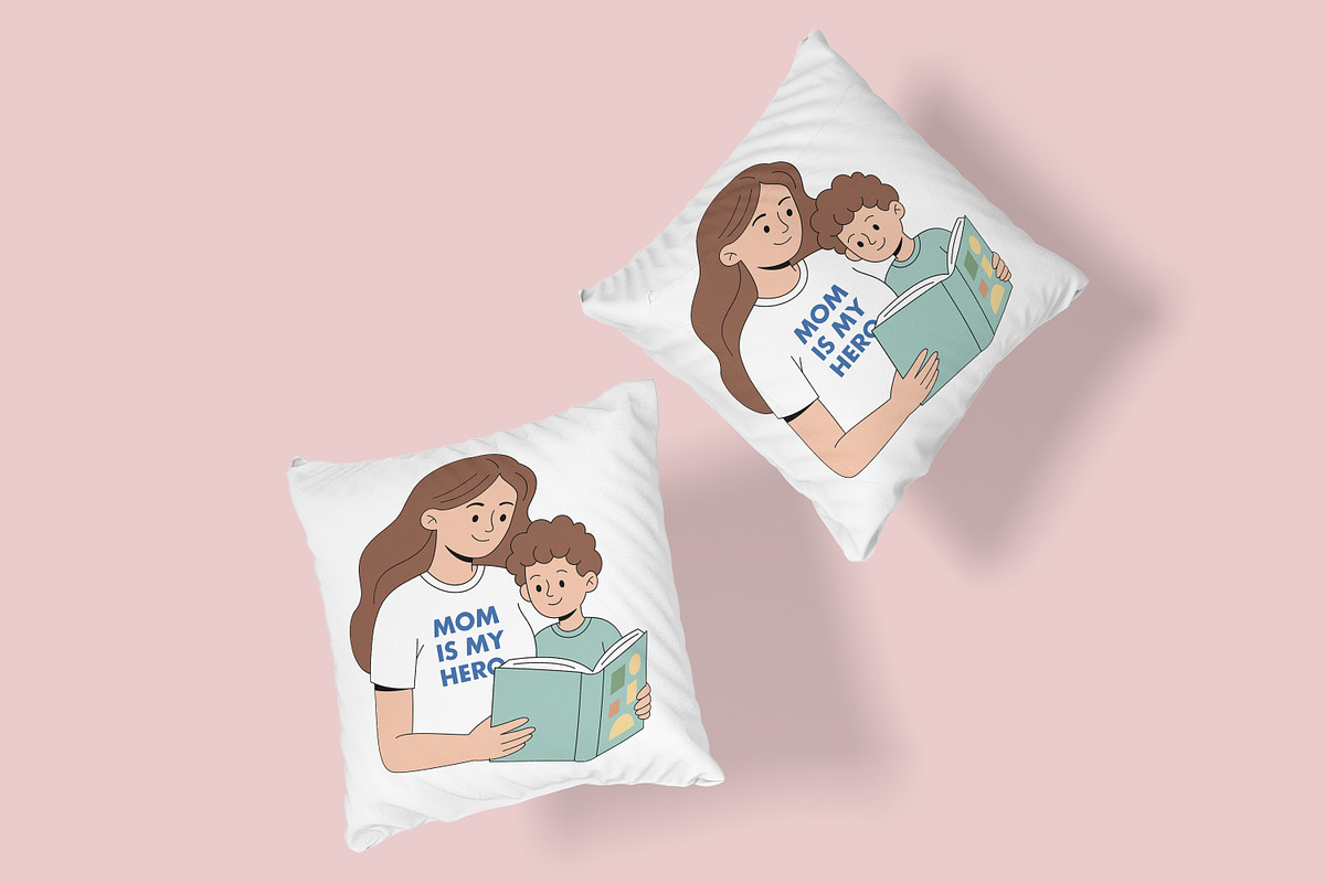 Mom Is My Hero Mother's Day T-Shirt, a Person Illustration by Ghagra (Photo 5 of 7)