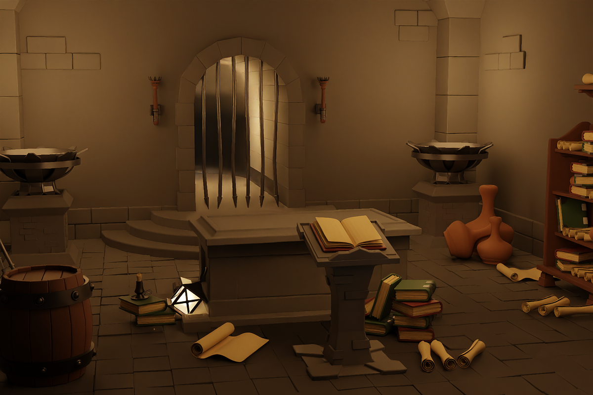 Medieval Tomb 3D Scene, a Scene 3D Model by Dudukbersama (Photo 1 of 3)