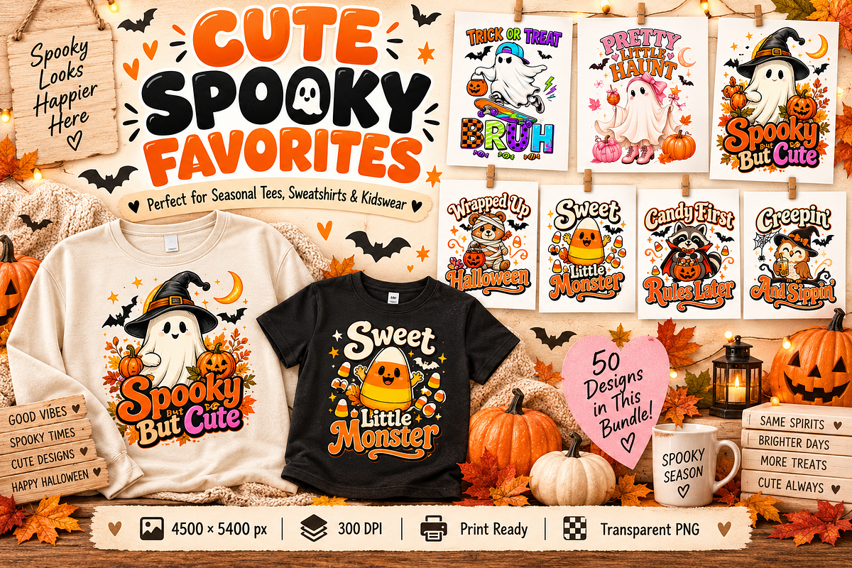 50 Halloween T-Shirt PNG Bundle, an Object Graphic by Designertale (Photo 9 of 11)