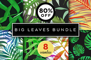 8 Best Botanical Leaves Patterns Set