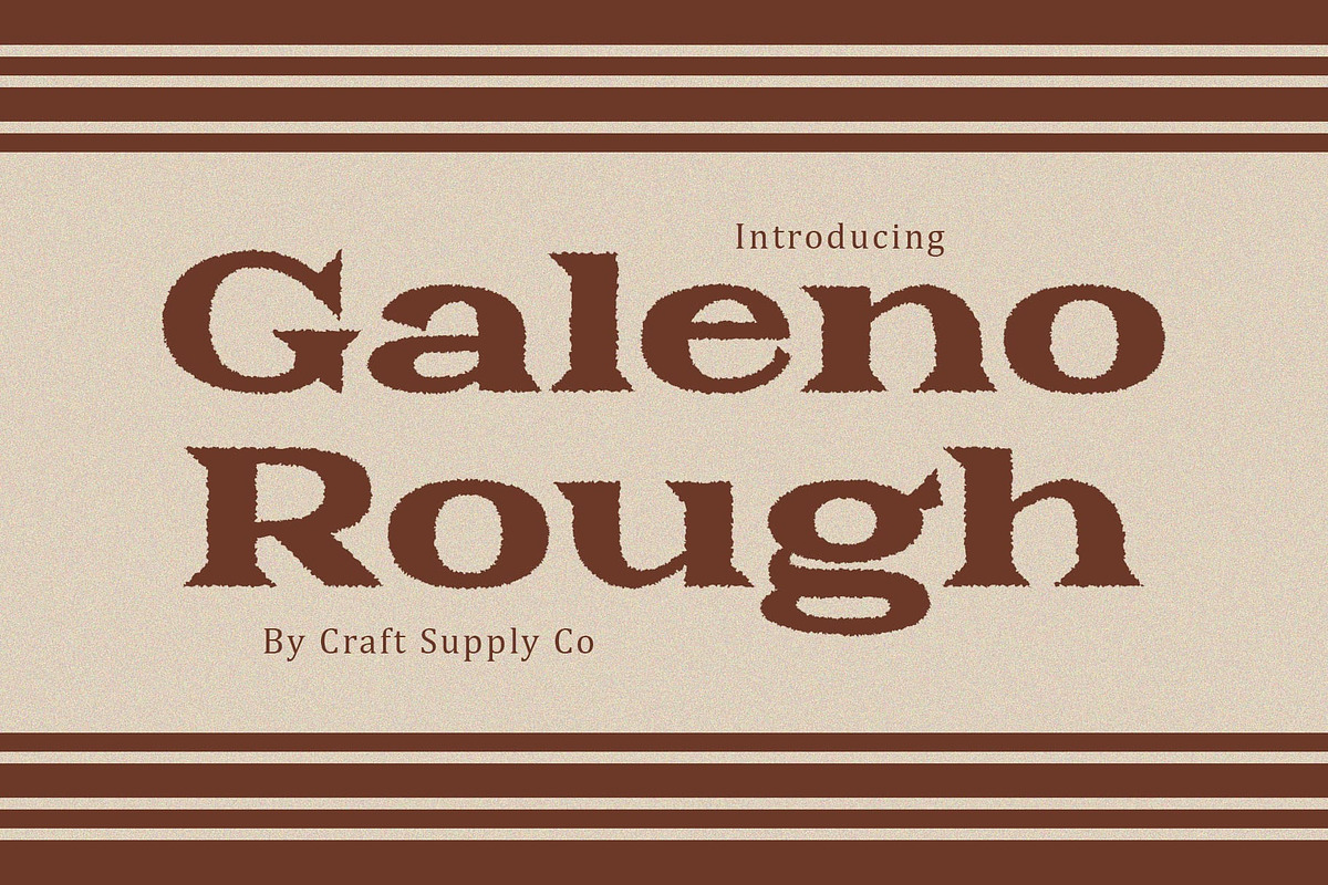 Galeno Rough, a Serif Font by Craft Supply Co. (Photo 1 of 8)