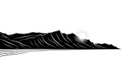 Coastal cliff shoreline view Silhoue, a Graphic by hafijul (Thumbnail 5 of 14)