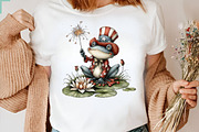 Whimsical Patriotic Animals Clipart, an Animal Illustration by CreationArt (Thumbnail 6 of 7)