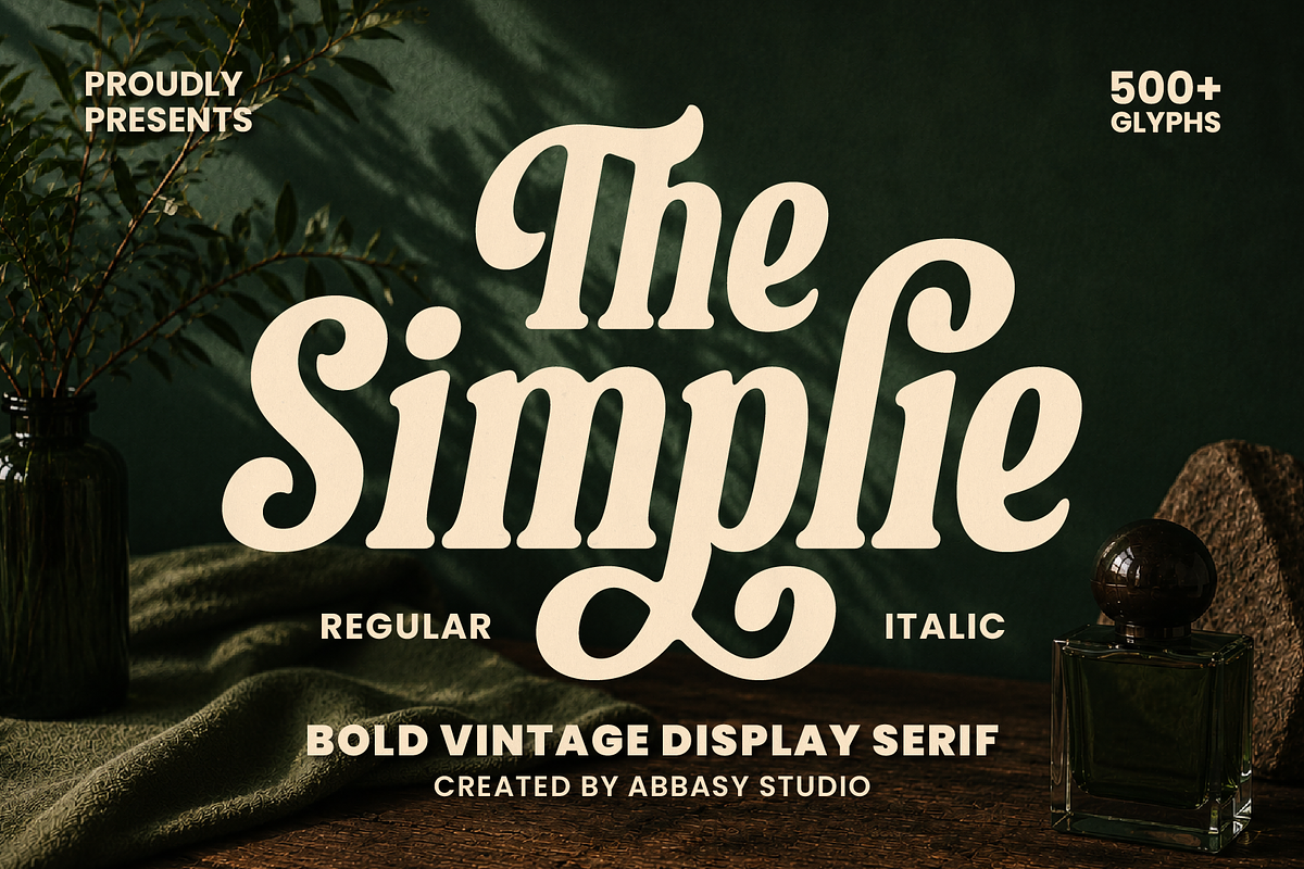 The Simplie, a Serif Font by Abbasy Studio (Photo 1 of 13)