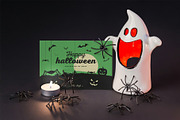 Halloween Card Mock-up, an Advertising Mockup by zippypixelstudio (Thumbnail 12 of 13)