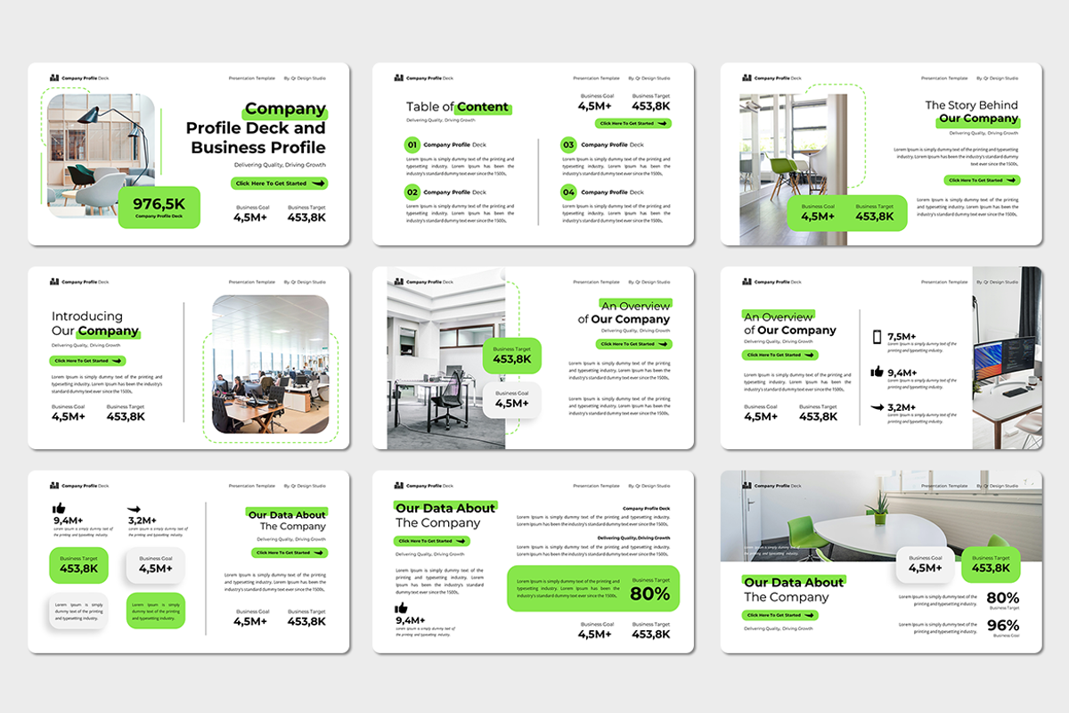 Company Profile Deck - Google Slides, a Presentation Template by QR Design Studio (Photo 2 of 3)