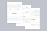 Sign up Planner Pages Set V-01, a Stationery Template by shahsoft (Thumbnail 2 of 3)