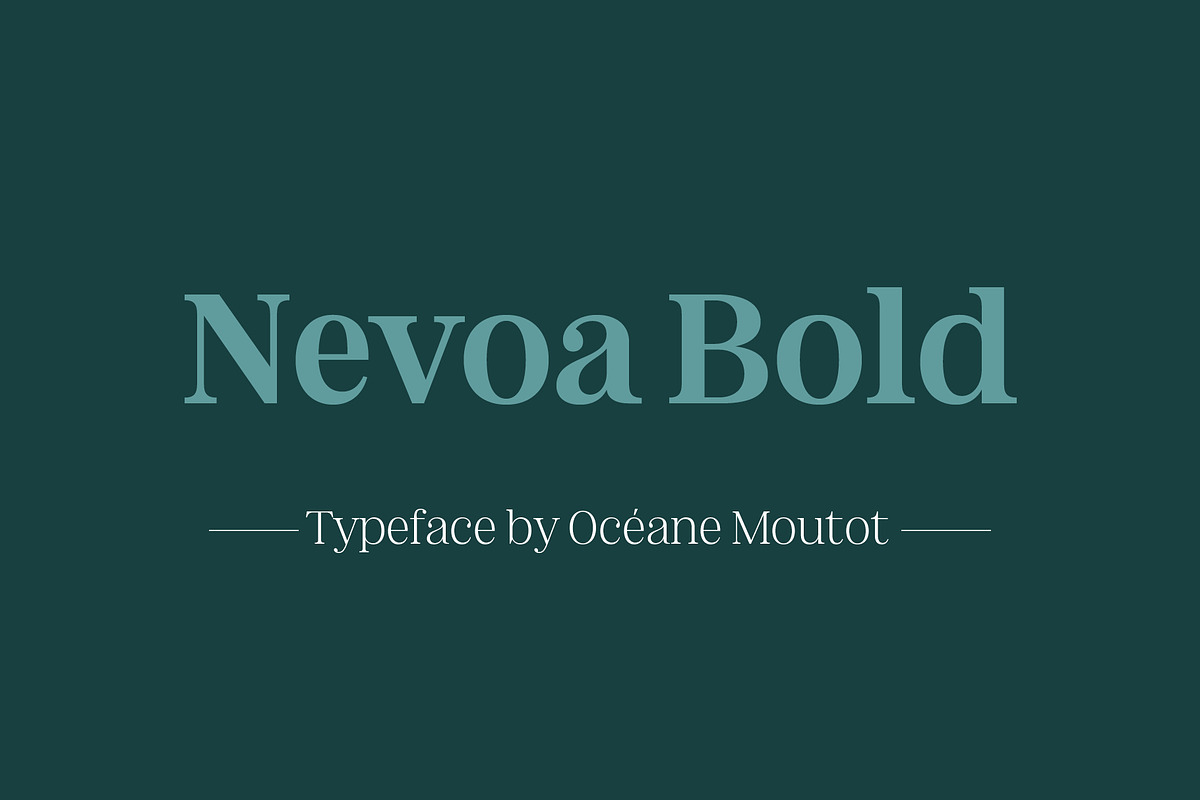 Nevoa Bold, a Serif Font by OceaneM (Photo 1 of 7)