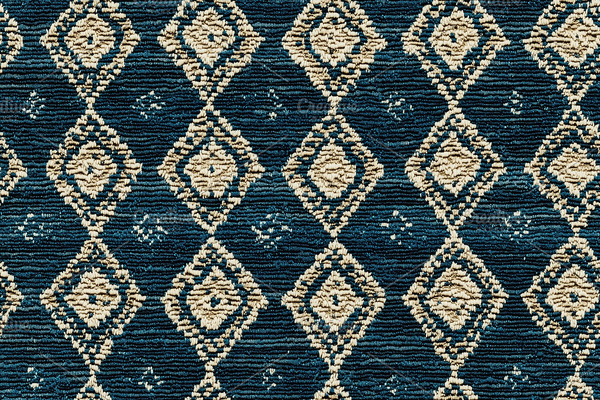 Seamless carpet fabric textured rug featuring a geometric diamond pattern in na, a Texture Graphic by Textures & Backgrounds