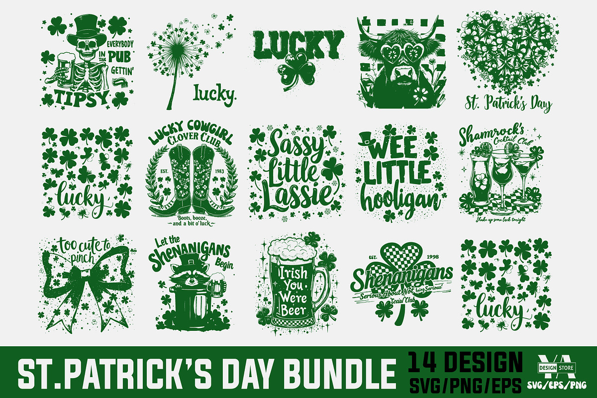 St.Patrick’s Day SVG PNG Bundle, an Object Illustration by Ya_ Design Store (Photo 1 of 29)