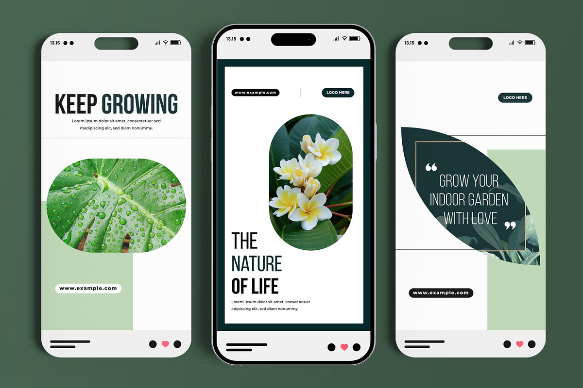Nature Botanical Social Media Story, a Social Media Template by MightyDesign (Photo 2 of 6)
