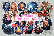Taylor Stickers for Canva, an App Template by mkStudioLab (Thumbnail 2 of 2)