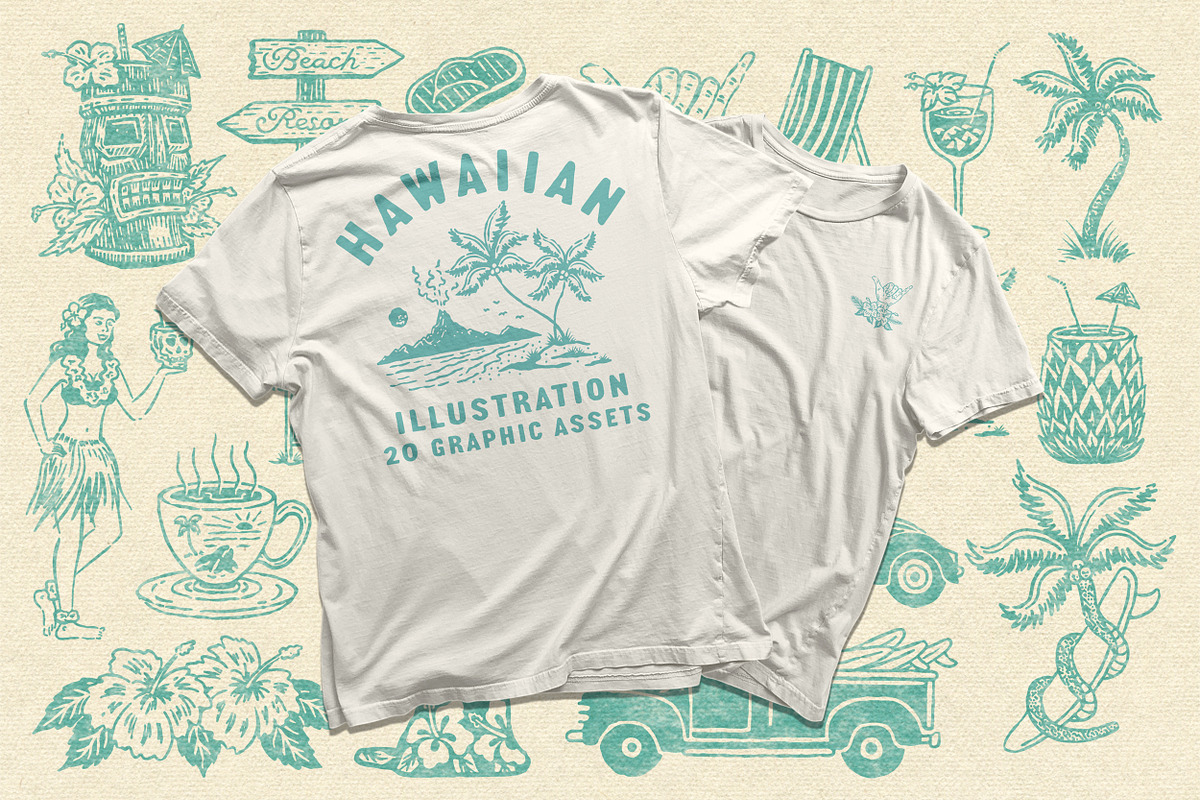 Tropical Illustration Asset Pack, an Object Illustration by Southerntown (Photo 3 of 9)