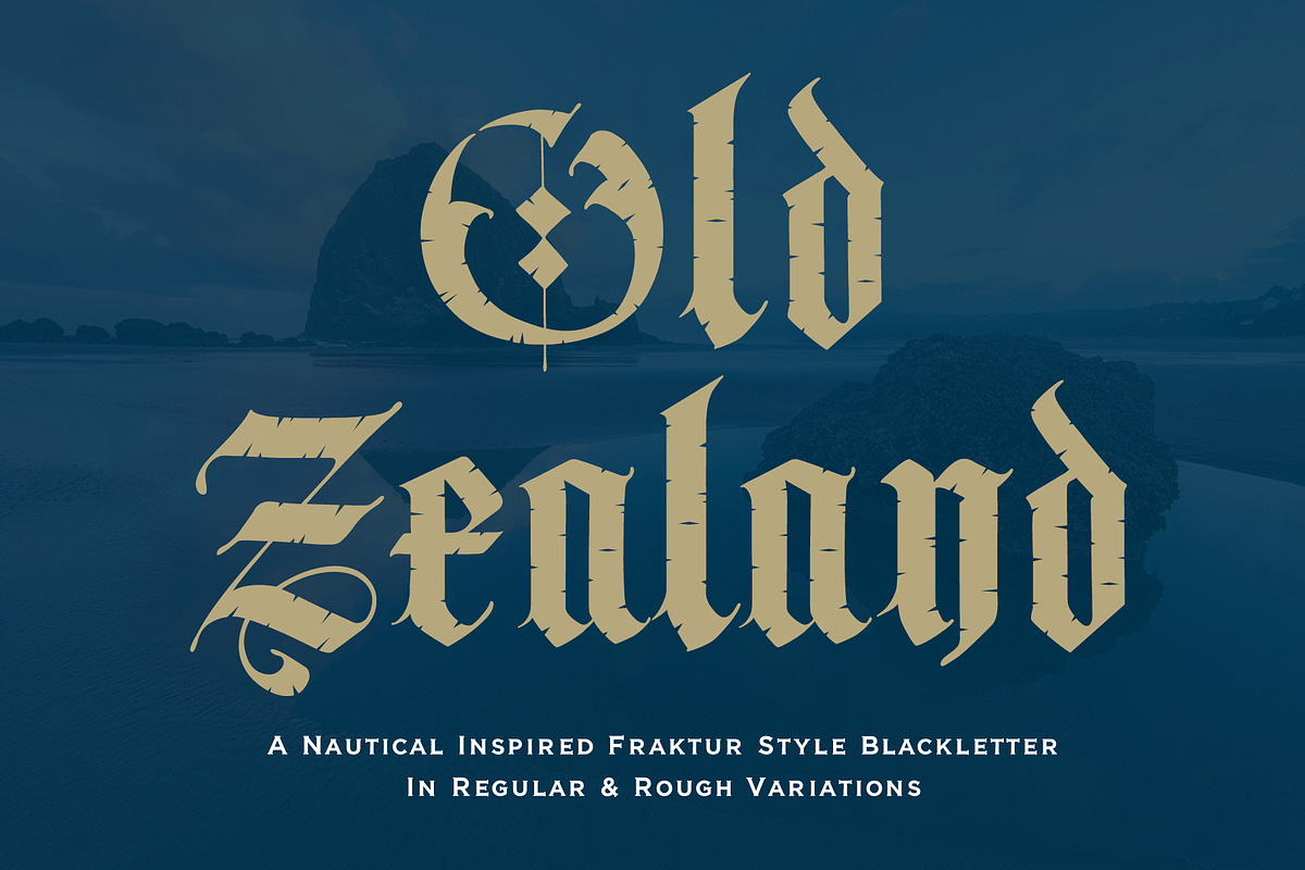 Old Zealand, a Blackletter Font by Loudoun Design Co. (Photo 1 of 9)