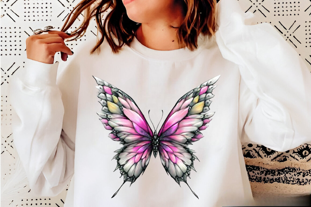 Whimsical Spring Butterfly Clipart B, an Illustration by SVGArt (Photo 2 of 9)