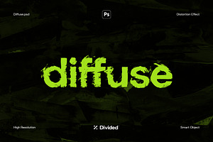 Diffuse Distortion Text Effect