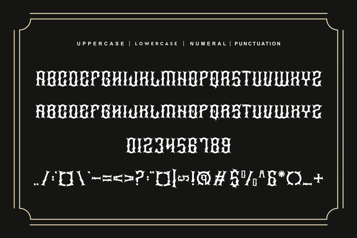 Sragoz America - Western Font, a Blackletter Font by QR Design Studio (Photo 6 of 7)