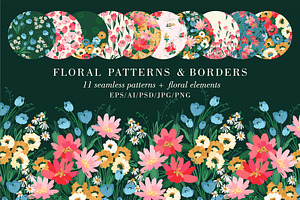 Floral Patterns & Borders