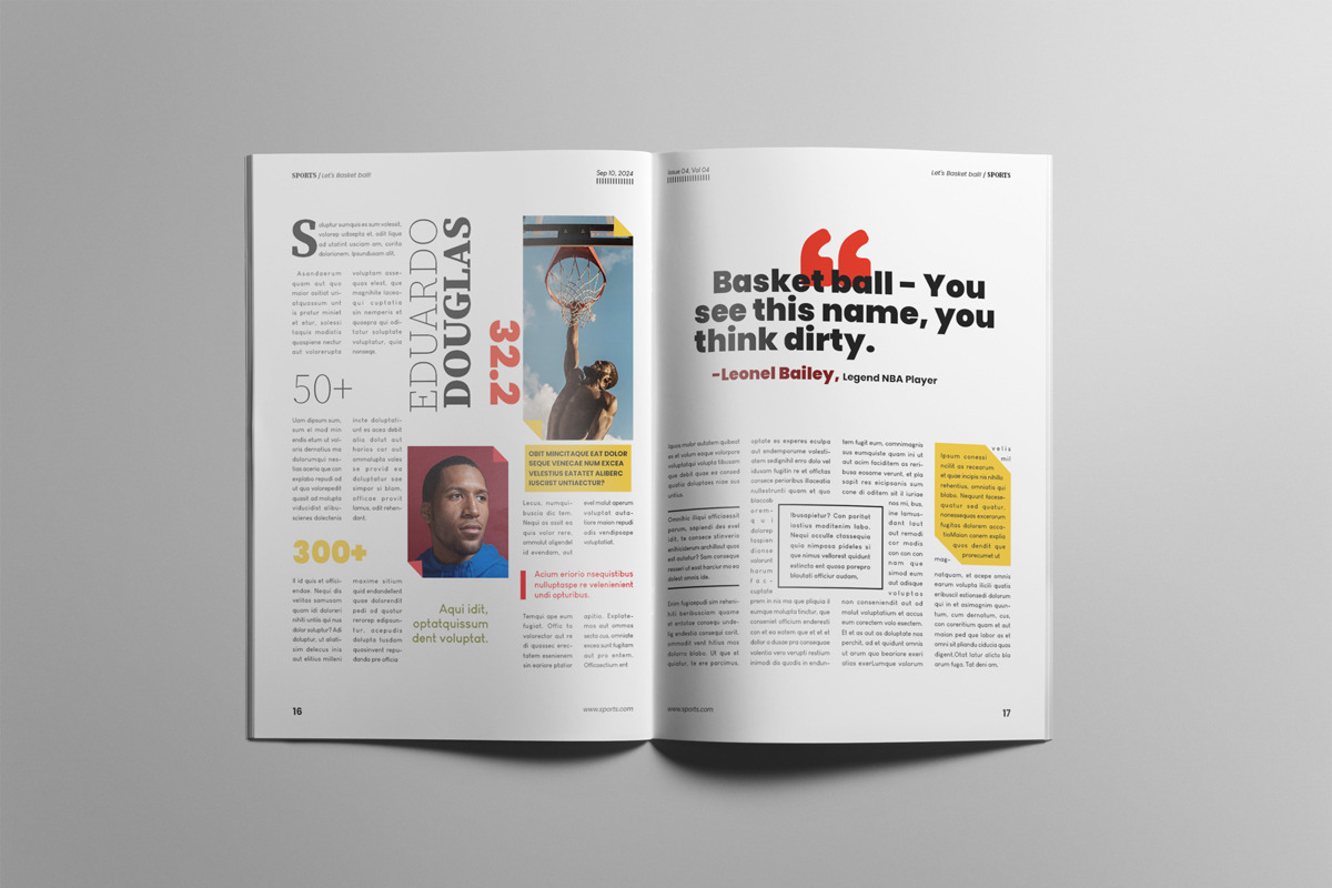 The Best Sports Magazine, a Magazine Template by Swayang (Photo 10 of 23)