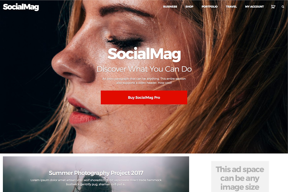 SocialMag Pro WordPress Theme, a WordPress Template by ThemesMatic (Photo 2 of 5)