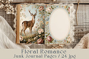 Floral Romance – Junk Journal Pages., a Decorative Illustration by GalaDesign03 (Thumbnail 1 of 8)