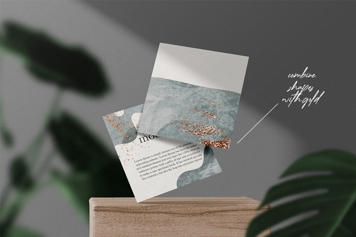 Abstract Shapes and Golden Decor, a Decorative Illustration by Elina Kovtunova (Photo 12 of 15)