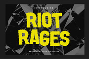 Riot Rages – Rough Sans Display Font, a Handwritten Font by Gassstype (Thumbnail 1 of 8)