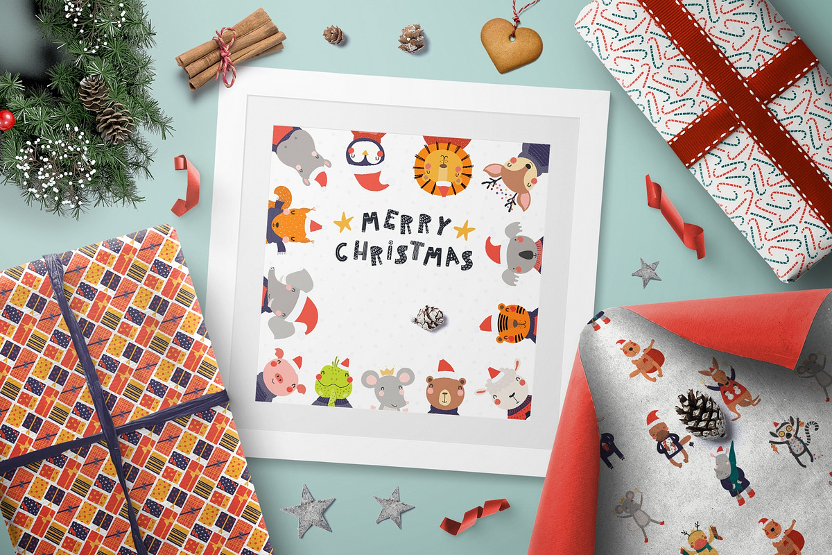 Christmas Bundle Cute Illustrations, a Seasonal Illustration by sceptical cactus (Photo 11 of 62)