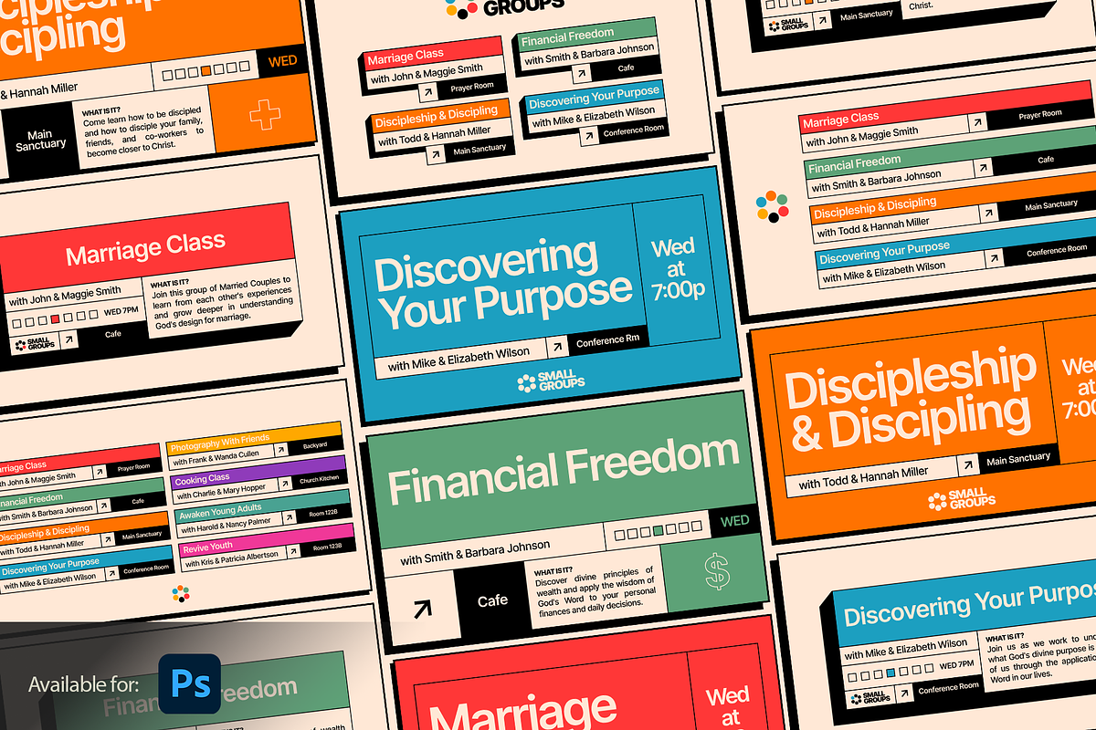 Church Event & Social Media Graphics, a Presentation Template by JD Designs (Photo 1 of 6)