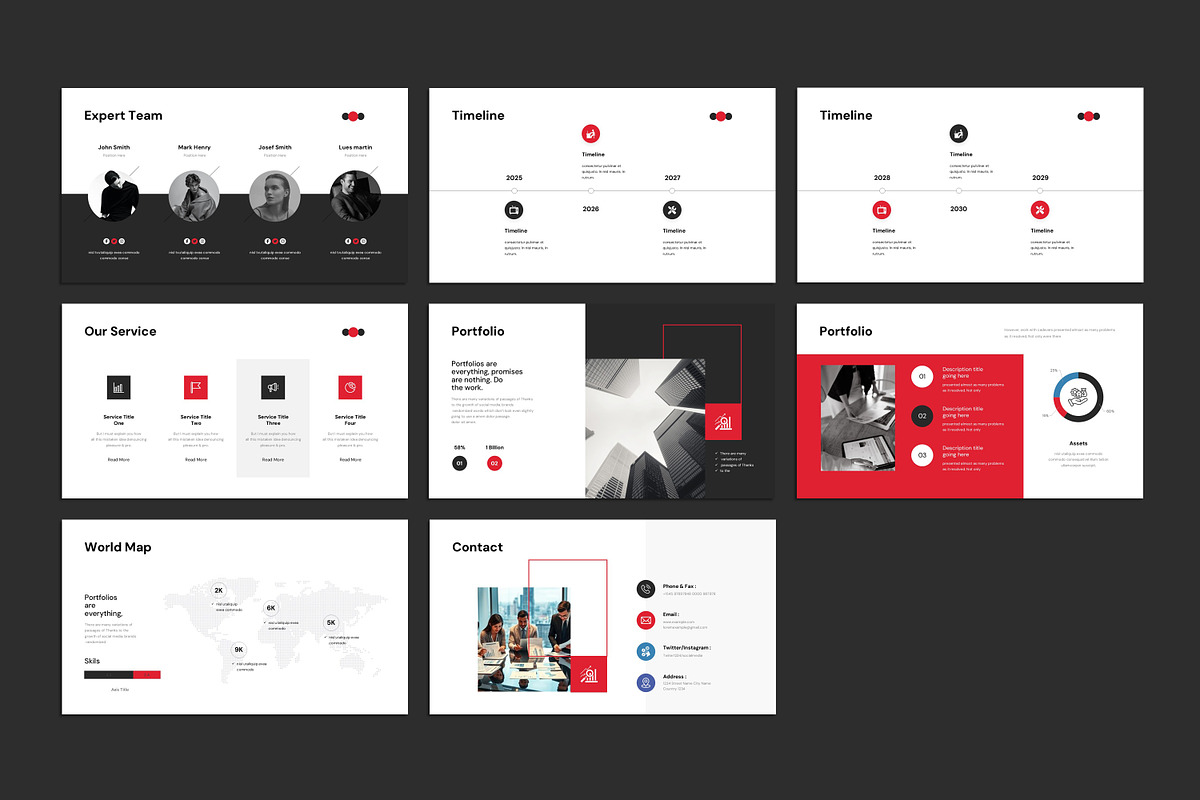 Annual Report Presentation Template, a Presentation Template by Studio_Clarity (Photo 4 of 4)