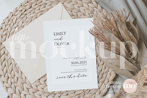 Invitation Mockup, Wedding Mockup