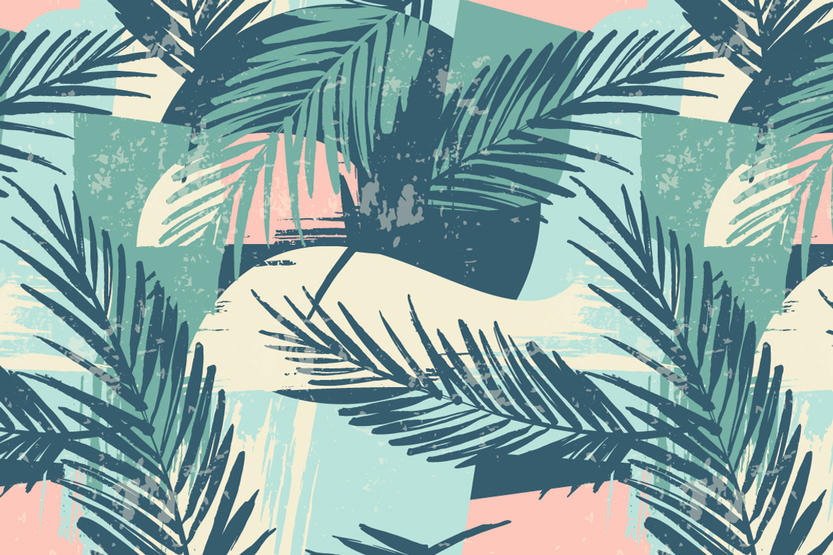 Sea & Palms. 6 seamless patterns., a Pattern Graphic by Nadia Grapes (Photo 2 of 7)
