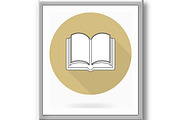 Fine Vector Flat Icon With Book, an Outline Icon by FineArtStudio (Thumbnail 3 of 3)