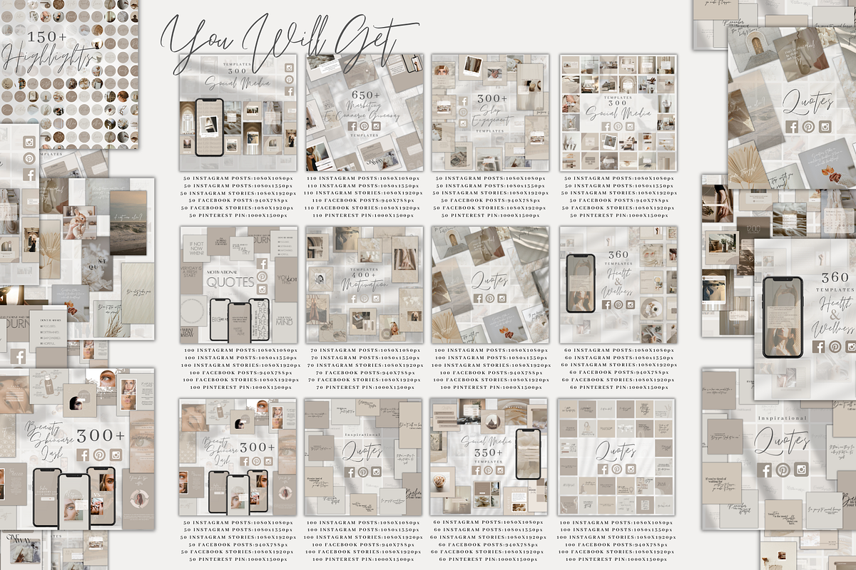 Canva Social Media Template Bundle, a Social Media Template by BRANDcontent (Photo 5 of 10)