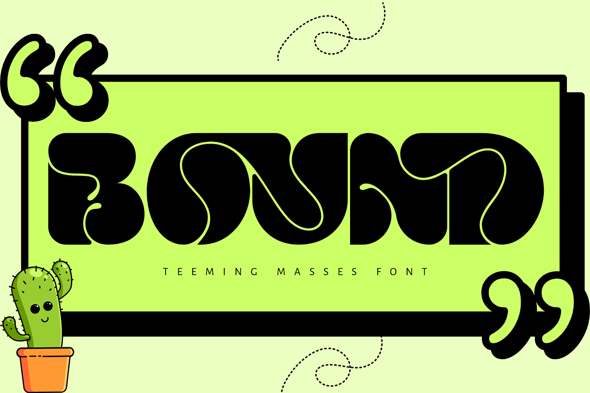 TEEMING MASSES - BOLD GROOVY FONT, a Sans Serif Font by 177Studio (Photo 3 of 8)