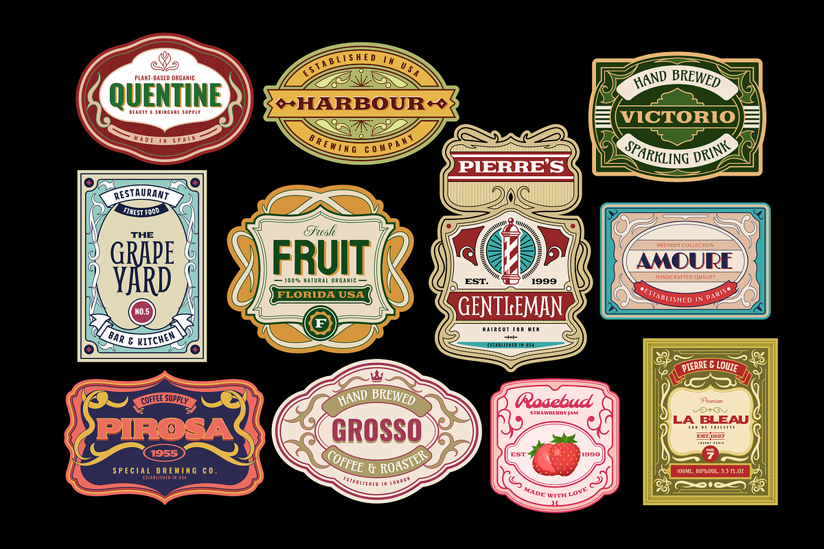 30 Vintage Badges & Retro Labels, an Object Graphic by Neodivisu (Photo 3 of 10)