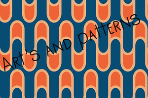 Retro Pattern In The Style Of The 70